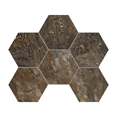 Estima Bernini Мозаика BR04 Hexagon Полированный 25x28.5 / Эстима Бернини Мозаика BR04 Хексагон Полированный 25x28.5 